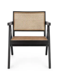 Bizzotto Poltrone E Chaise Longue>POLTRONA IN LEGNO NERO - GALIA