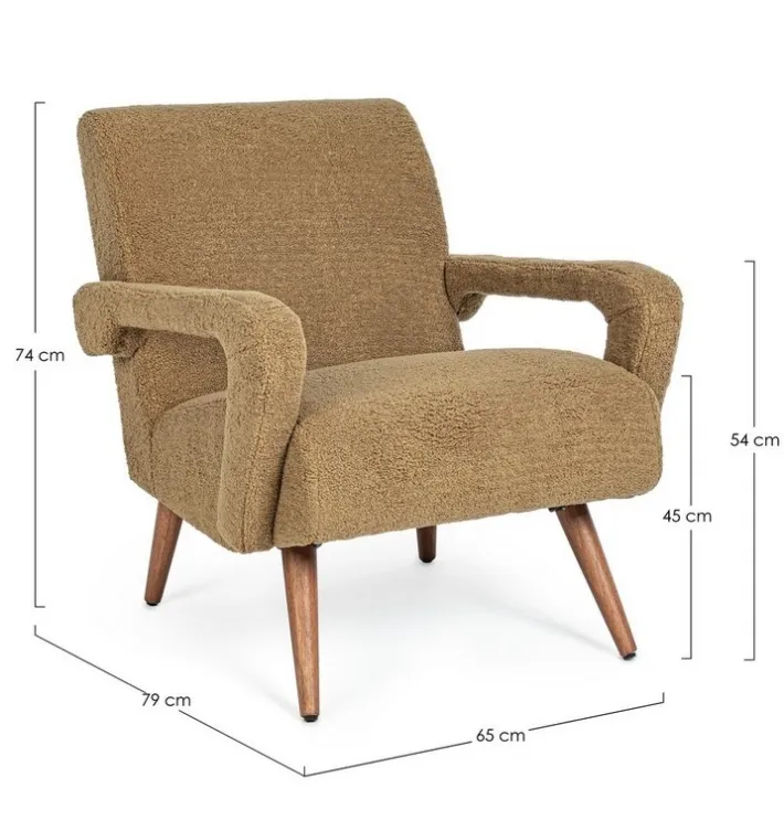 Bizzotto Poltrone E Chaise Longue>POLTRONA IN LEGNO PALM - BERNA
