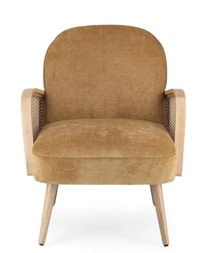 Bizzotto Poltrone E Chaise Longue>POLTRONA IN LEGNO SENAPE - DALIDA