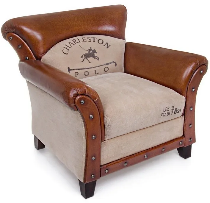 Bizzotto Poltrone E Chaise Longue>POLTRONA IN PELLE - CHARLESTON