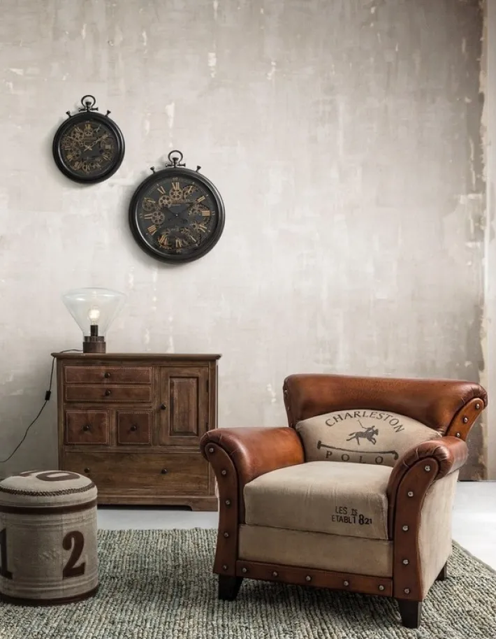 Bizzotto Poltrone E Chaise Longue>POLTRONA IN PELLE - CHARLESTON