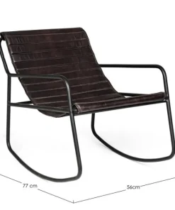 Bizzotto Poltrone E Chaise Longue>POLTRONA IN PELLE NERA - KARISMA
