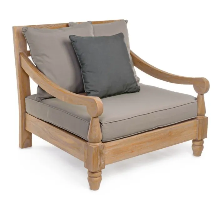 Bizzotto Poltrone>POLTRONA IN TEAK SFODERABILE - BALI FSC