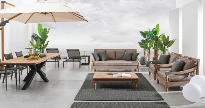 Bizzotto Poltrone>POLTRONA IN TEAK SFODERABILE - BALI FSC