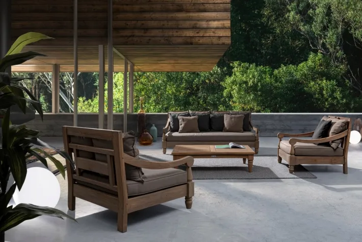 Bizzotto Poltrone>POLTRONA IN TEAK SFODERABILE - BALI FSC