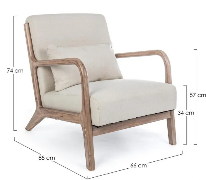 Bizzotto Poltrone E Chaise Longue>POLTRONA IN TESSUTO - ANCILLA