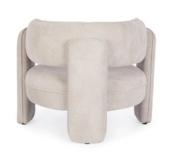 Bizzotto Poltrone E Chaise Longue>POLTRONA IN TESSUTO BEIGE - AISHA