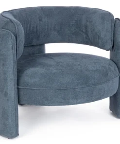 Bizzotto Poltrone E Chaise Longue>POLTRONA IN TESSUTO BLU - AISHA