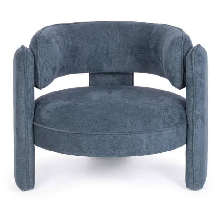Bizzotto Poltrone E Chaise Longue>POLTRONA IN TESSUTO BLU - AISHA