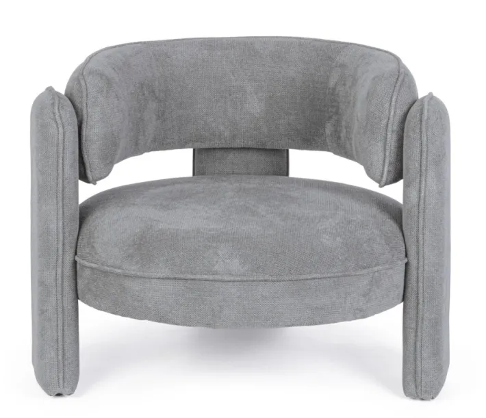 Bizzotto Poltrone E Chaise Longue>POLTRONA IN TESSUTO GRIGIO - AISHA