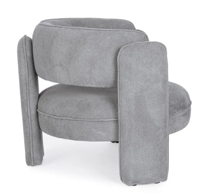 Bizzotto Poltrone E Chaise Longue>POLTRONA IN TESSUTO GRIGIO - AISHA