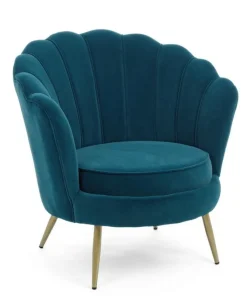 Bizzotto Poltrone E Chaise Longue>POLTRONA IN VELLUTO BLU - GILIOLA