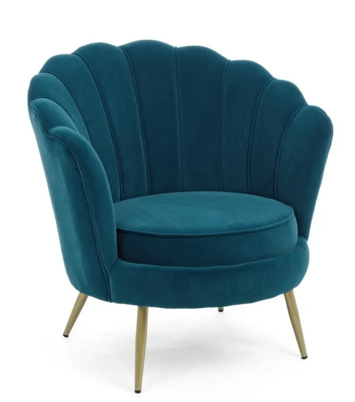 Bizzotto Poltrone E Chaise Longue>POLTRONA IN VELLUTO BLU - GILIOLA