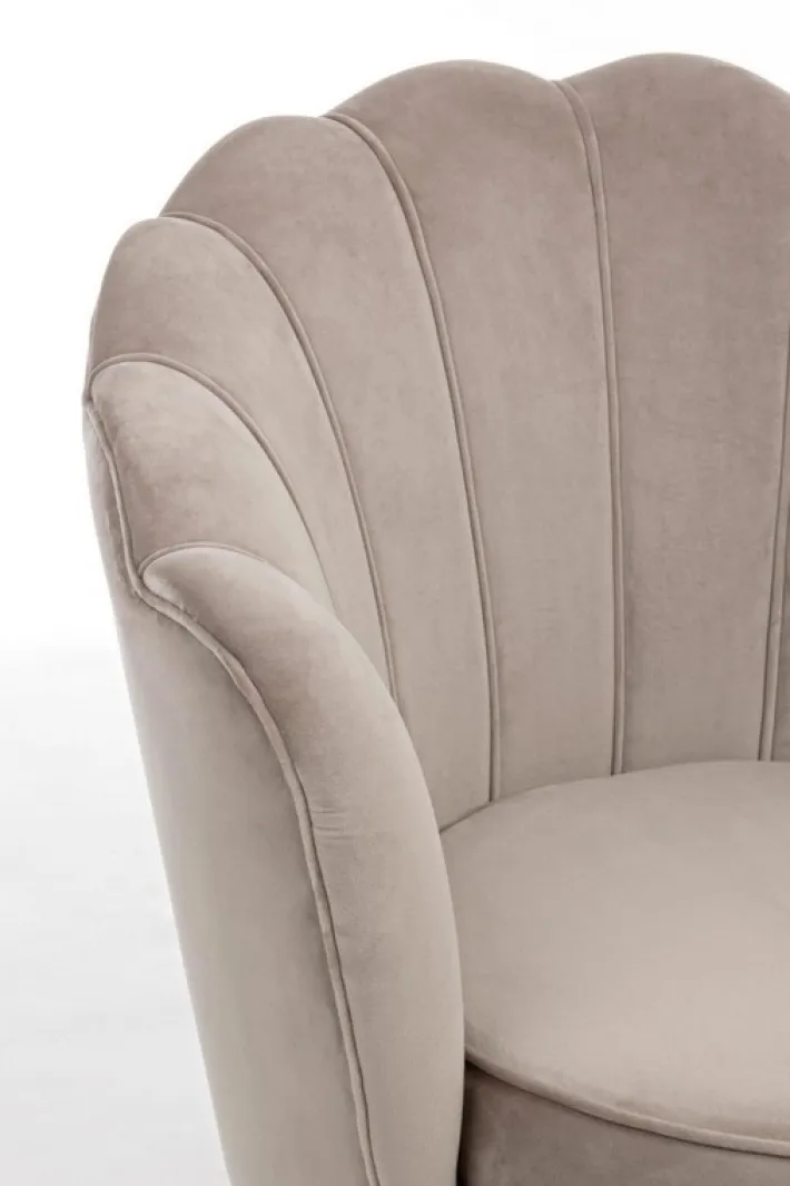 Bizzotto Poltrone E Chaise Longue>POLTRONA IN VELLUTO GRIGIO CHIARO - GILIOLA