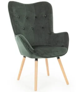 Bizzotto Poltrone E Chaise Longue>POLTRONA IN VELLUTO VERDE BOSCO - JULIET