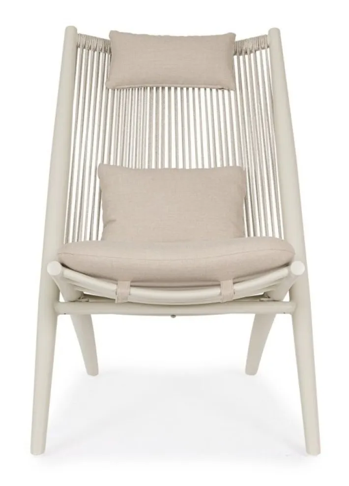 Bizzotto Poltrone>POLTRONA LOUNGE C-C ALOHA SANDSHELL
