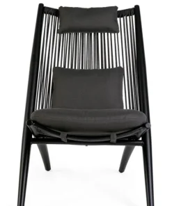 Bizzotto Poltrone>POLTRONA LOUNGE IN CORDA PER ESTERNO NERO XK0Y - ALOHA NEW