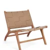 Bizzotto Poltrone E Chaise Longue>POLTRONA LOUNGE IN PELLE TORTORA - JOANNA