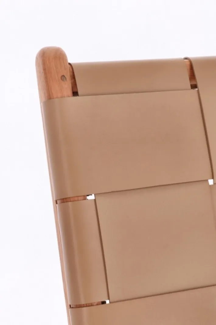 Bizzotto Poltrone E Chaise Longue>POLTRONA LOUNGE IN PELLE TORTORA - JOANNA