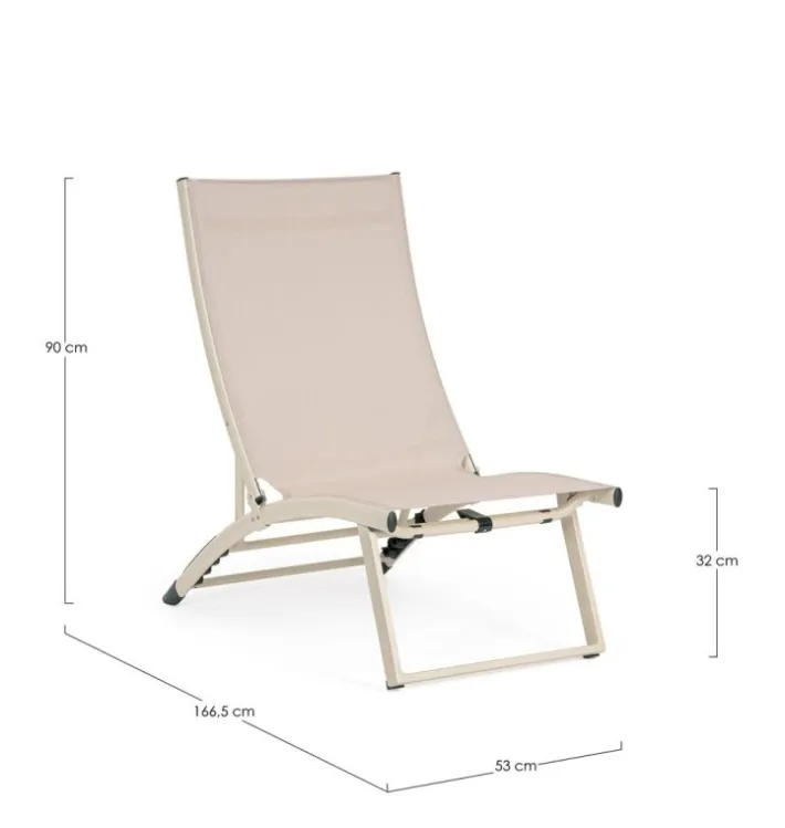 Bizzotto Lettini, Sdraio E Chaise Longue>POLTRONA LOUNGE RECL. TAYLOR WHISPER