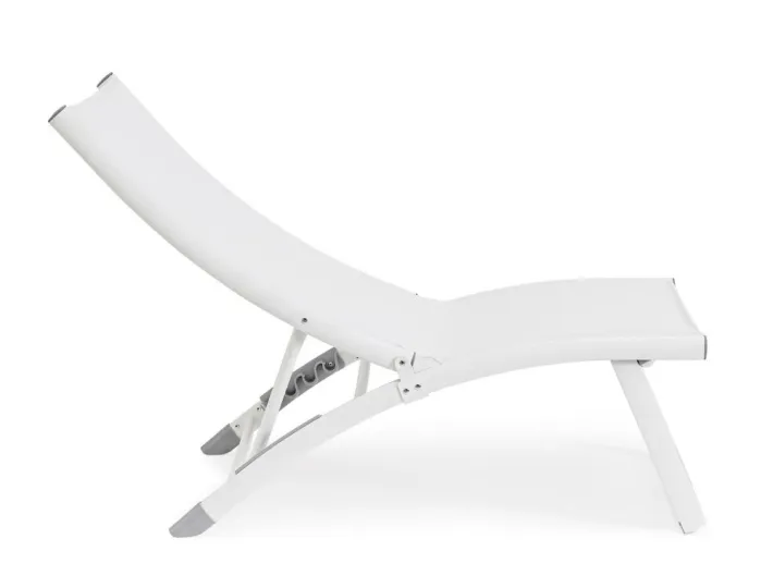Bizzotto Lettini, Sdraio E Chaise Longue>POLTRONA LOUNGE RECLINABILE BIANCA - TAYLOR