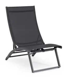 Bizzotto Lettini, Sdraio E Chaise Longue>POLTRONA LOUNGE RECLINABILE GRIGIO SCURO - TAYLOR