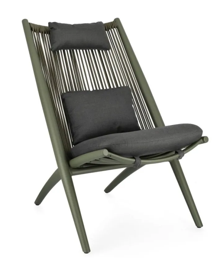 Bizzotto Poltrone>POLTRONA LOUNGE VERDE - ALOHA