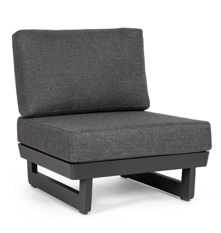 Bizzotto Poltrone>POLTRONA MODULARE IN ALLUMINIO ANTRACITE WG21 - INFINITY