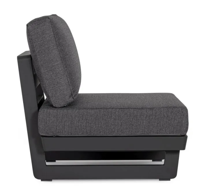 Bizzotto Poltrone>POLTRONA MODULARE IN ALLUMINIO ANTRACITE WG21 - INFINITY