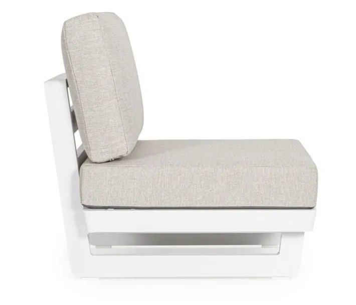 Bizzotto Poltrone>POLTRONA MODULARE IN ALLUMINIO BIANCO WG20 - INFINITY