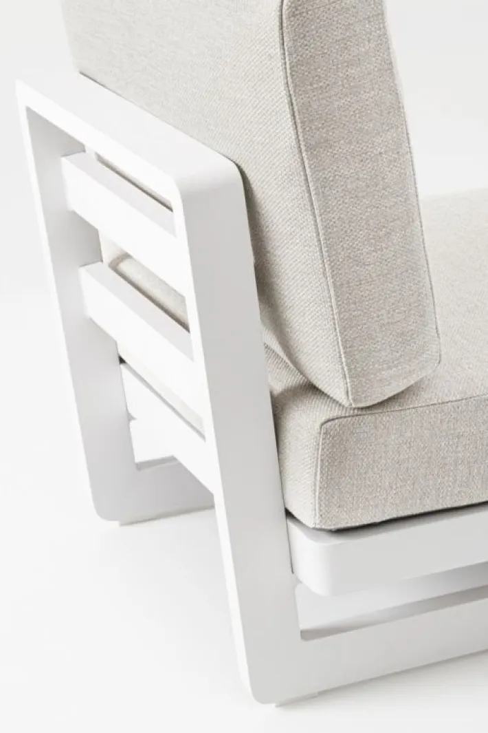 Bizzotto Poltrone>POLTRONA MODULARE IN ALLUMINIO BIANCO WG20 - INFINITY