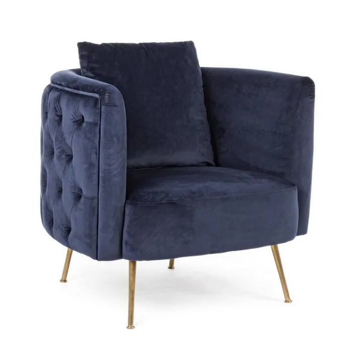 Bizzotto Poltrone E Chaise Longue>POLTRONA SFODERABILE BLU - TENBURY