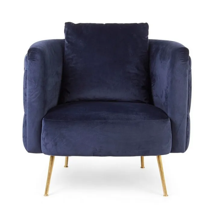 Bizzotto Poltrone E Chaise Longue>POLTRONA SFODERABILE BLU - TENBURY