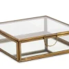 Bizzotto Oggettistica>PORTAGIOIE TEHRI TRASP ORO 15X15,5
