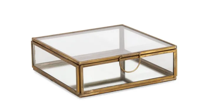 Bizzotto Oggettistica>PORTAGIOIE TEHRI TRASP ORO 15X15,5