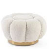 Bizzotto Pouf>POUF EFFETTO BOUCLE' NATURALE - FLOREL