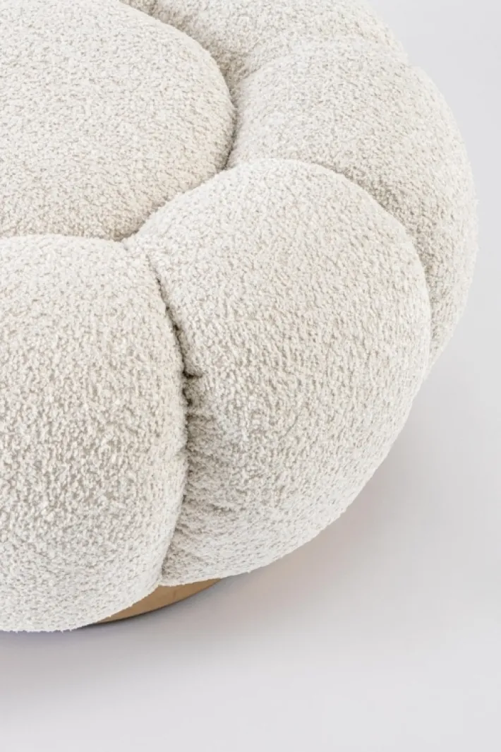 Bizzotto Pouf>POUF EFFETTO BOUCLE' NATURALE - FLOREL