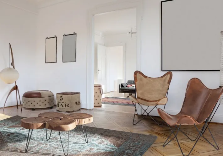 Bizzotto Pouf>POUF IN PELLE - SANPARK FIVE