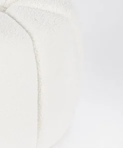 Bizzotto Pouf>POUF IN TESSUTO BIANCO - KAROLINA