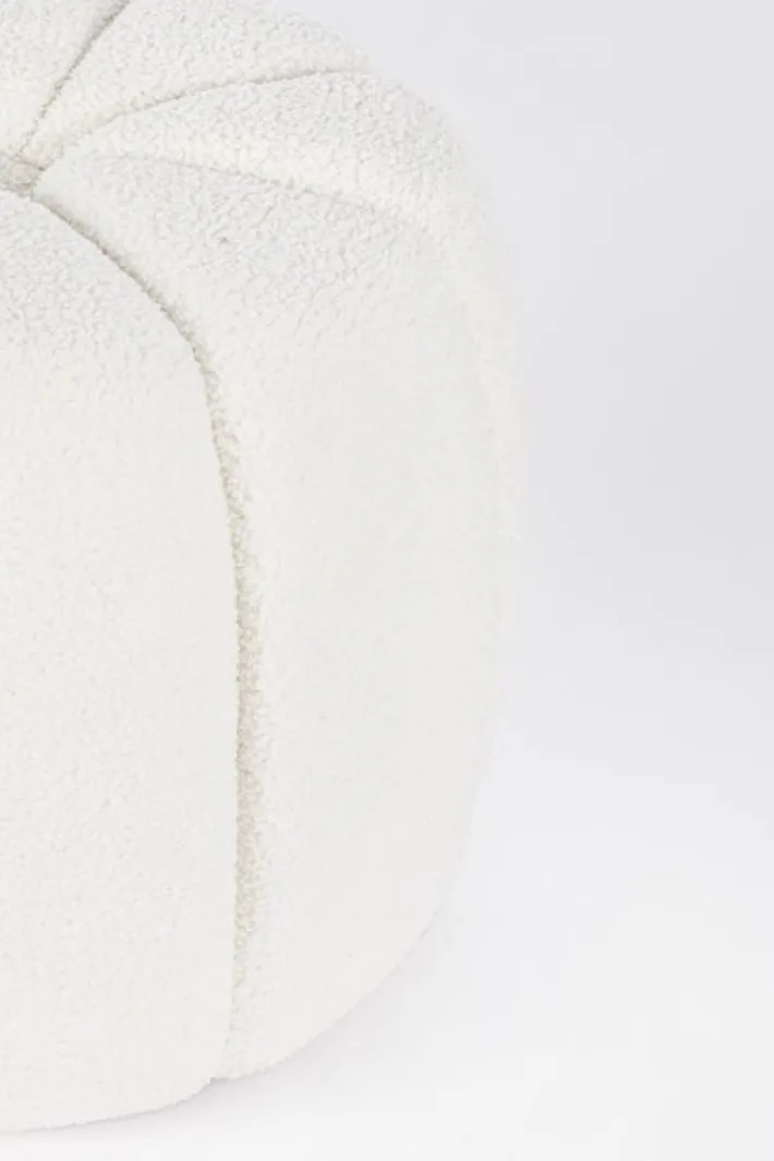 Bizzotto Pouf>POUF IN TESSUTO BIANCO - KAROLINA