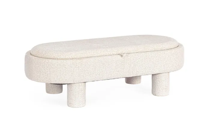 Bizzotto Pouf>POUF TANYA C-VASS OVALE BIANCO