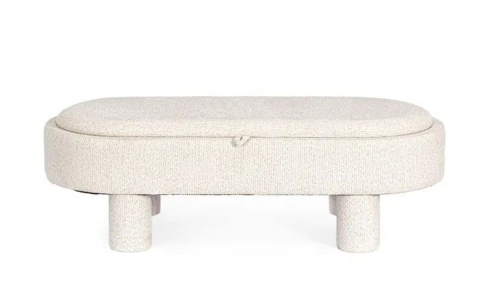 Bizzotto Pouf>POUF TANYA C-VASS OVALE BIANCO