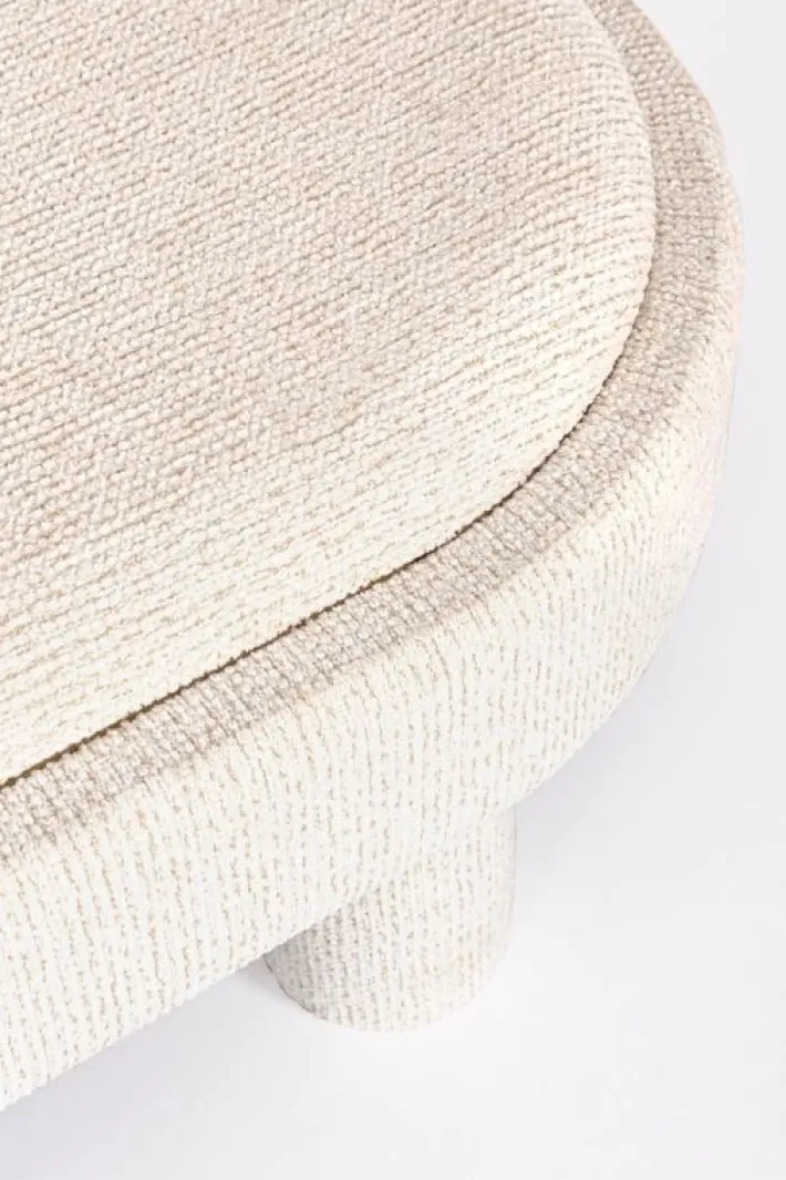 Bizzotto Pouf>POUF TANYA C-VASS OVALE BIANCO