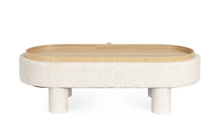 Bizzotto Pouf>POUF TANYA C-VASS OVALE BIANCO