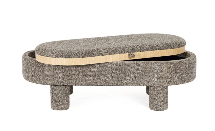 Bizzotto Pouf>POUF TANYA C-VASS OVALE GRIGIO