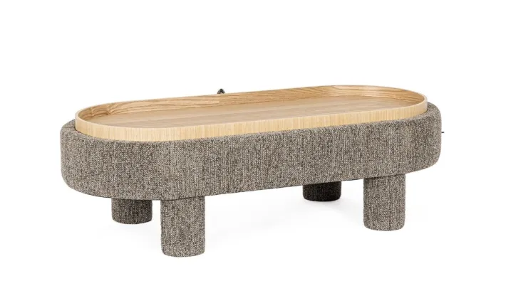 Bizzotto Pouf>POUF TANYA C-VASS OVALE GRIGIO