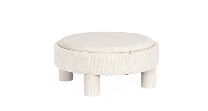 Bizzotto Pouf>POUF TANYA C-VASS TONDO BIANCO
