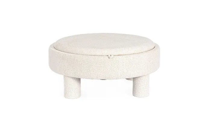 Bizzotto Pouf>POUF TANYA C-VASS TONDO BIANCO