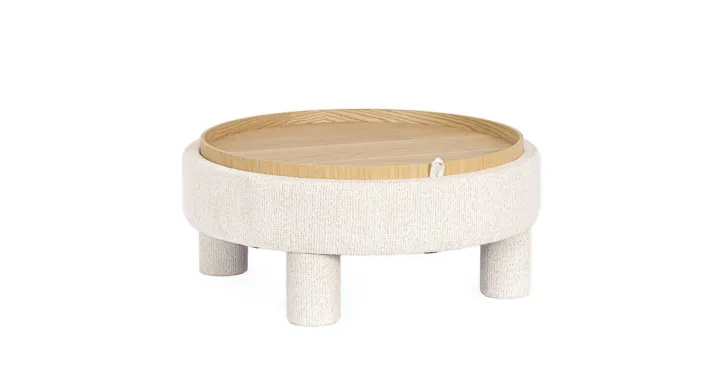 Bizzotto Pouf>POUF TANYA C-VASS TONDO BIANCO