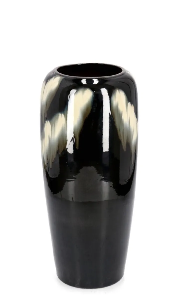 Bizzotto Vasi E Coprivasi>P.VASO COIRA ALTO NERO MELANGE H59